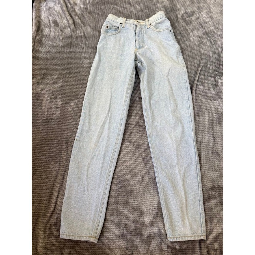 Cherokee Vintage High‎ Waisted Tapered Leg Light Wash Jeans FJ00514 23X28
